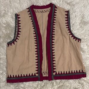 Bohemian Embroidered Vest